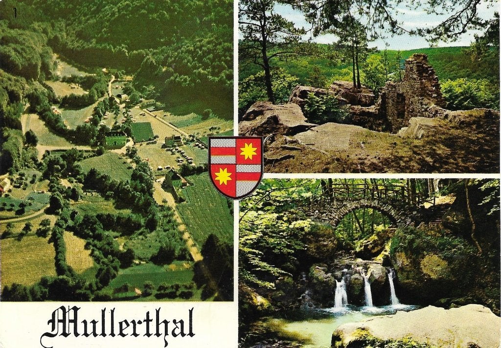 Ansichtkaart  	Mullerthal (Luxemburg)	3-luik, Verzenden, 1980 tot heden, Gelopen, België en Luxemburg