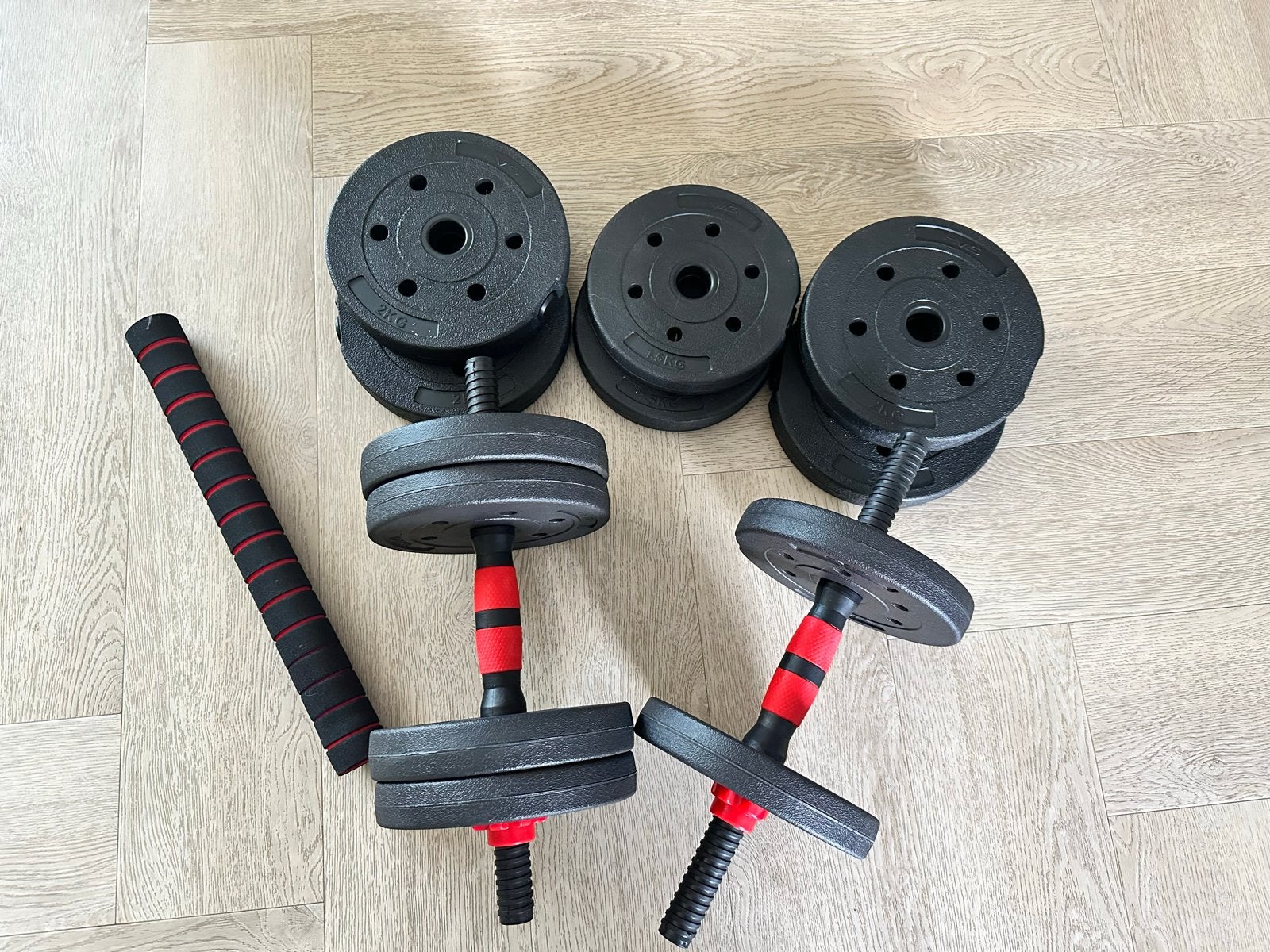 Verstelbare Halterset - Ideaal voor Thuis Workout, Ophalen, Gebruikt, Armen, Halterset