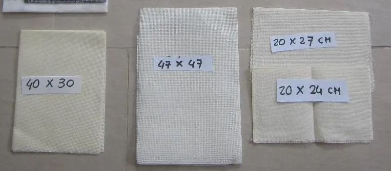 borduurstof linnen kaasdoek lap garen zijde, Hobby en Vrije tijd, Ophalen of Verzenden, Nieuw, Handborduren, Onderdeel of Toebehoren