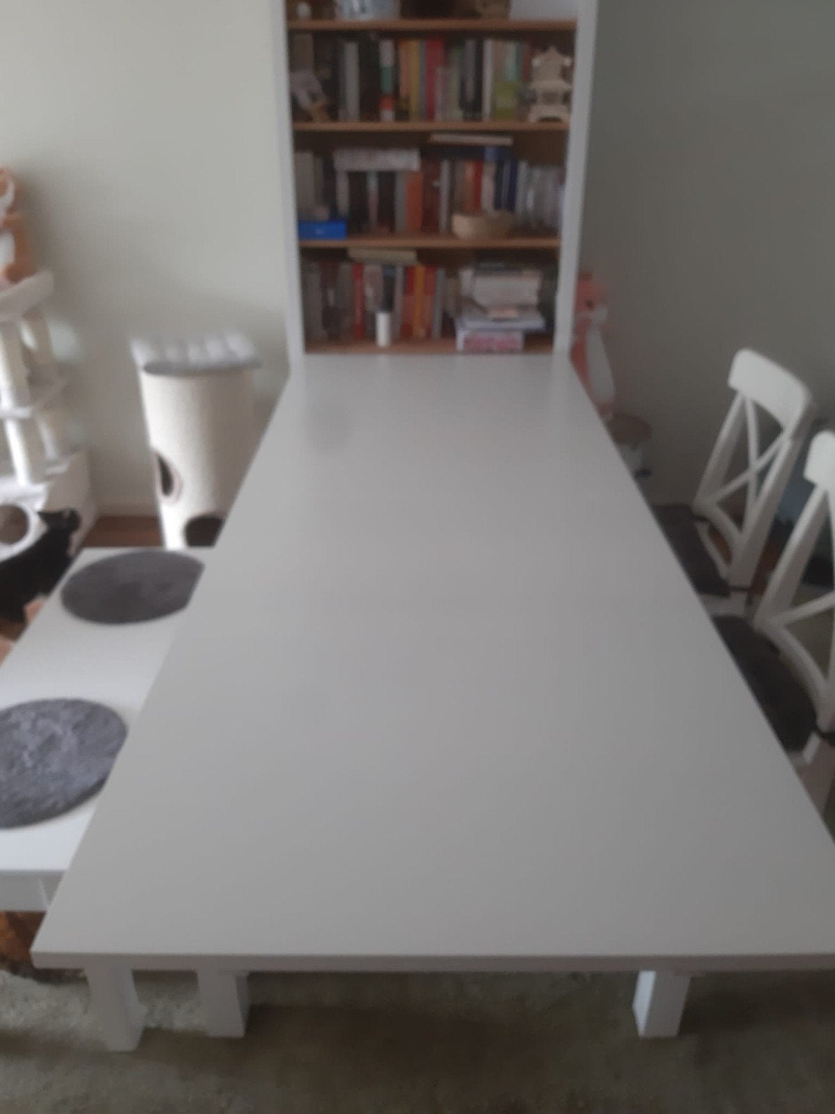 Mooie eethoek met Uitschuifbare tafel, Ophalen, Zo goed als nieuw, Landelijk, Minder dan 4 stoelen