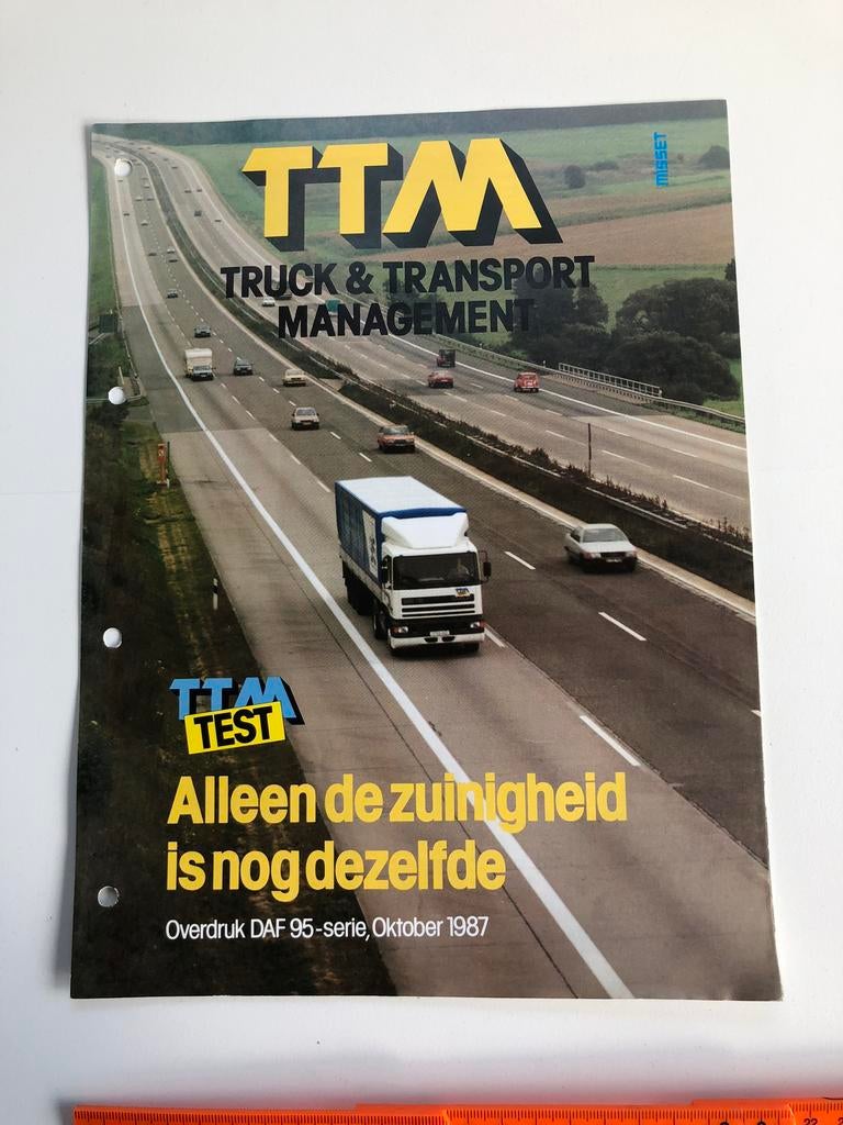 Folder DAF 95 TTM Test, Gelezen, Ophalen of Verzenden, Overige merken, DAF