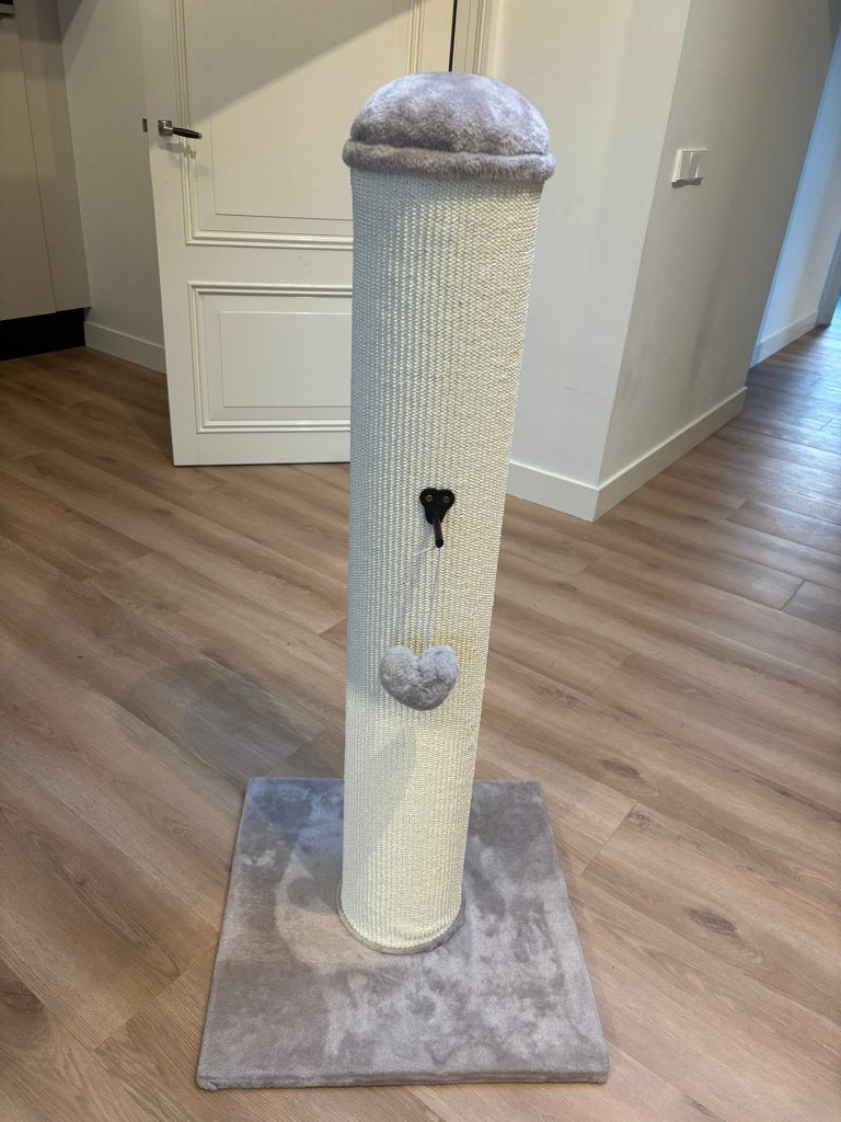 Krabpaal Grijs/Wit, 120cm x 56cm, Ophalen, Zo goed als nieuw, Krabpaal