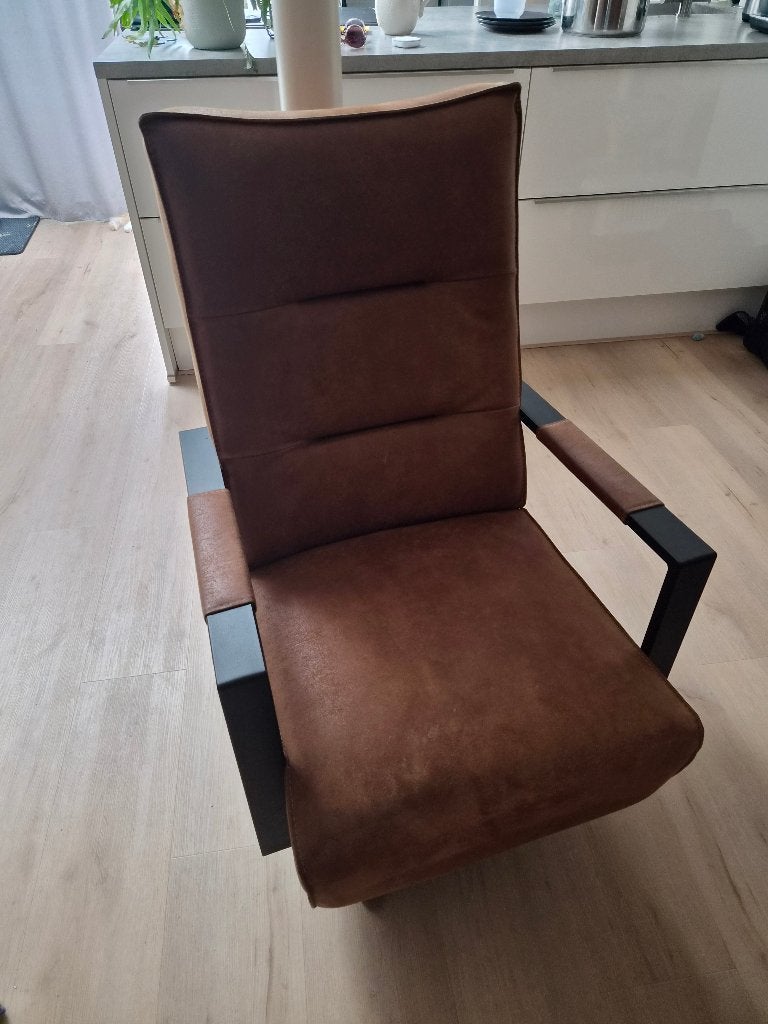 Fauteuil, Ophalen, Gebruikt, Leer, 75 tot 100 cm