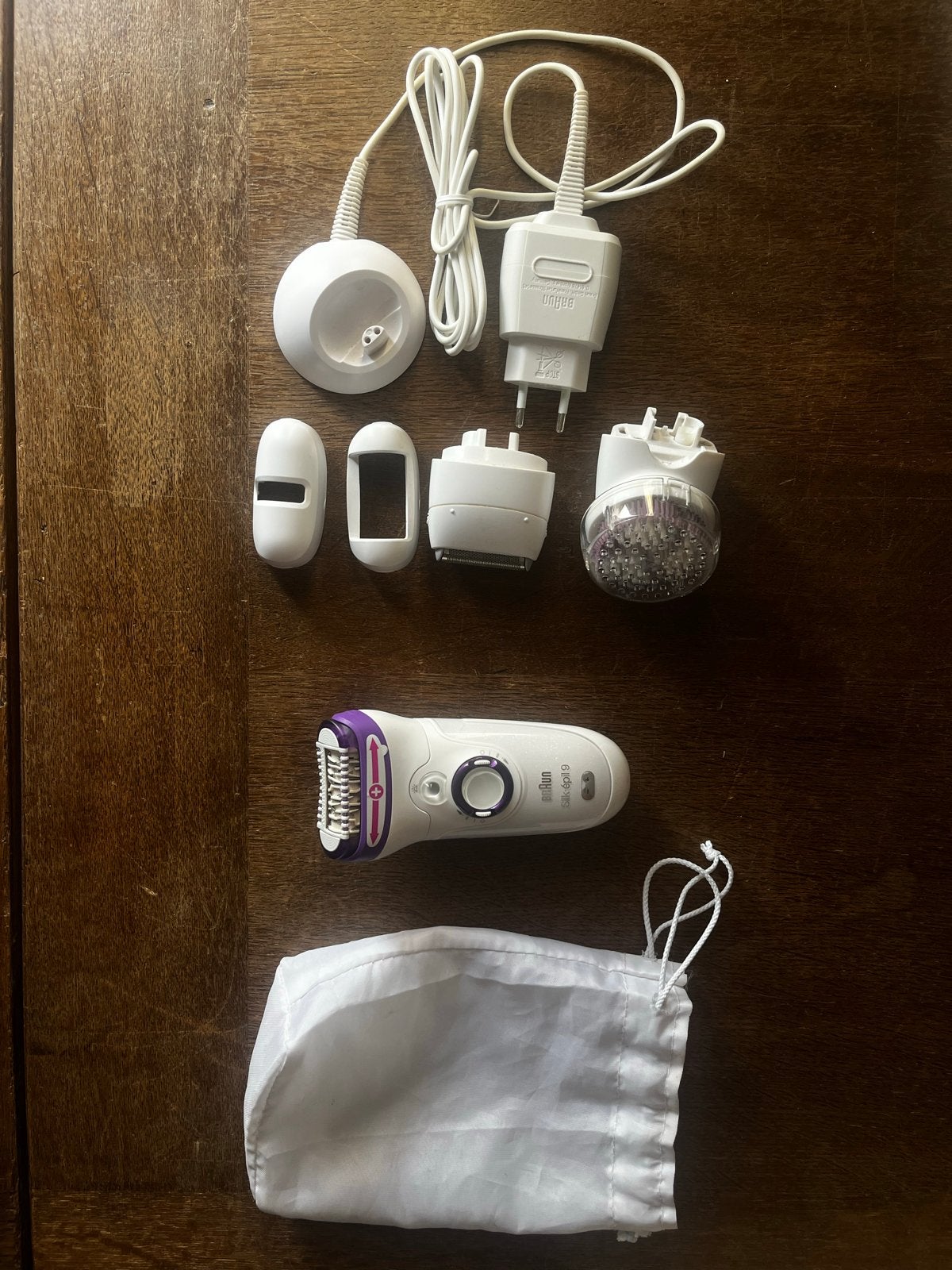 Braun Silk-épil 9 Epilator met accessoires, Witgoed en Apparatuur, Persoonlijke-verzorgingsapparatuur, Ophalen of Verzenden, Zo goed als nieuw