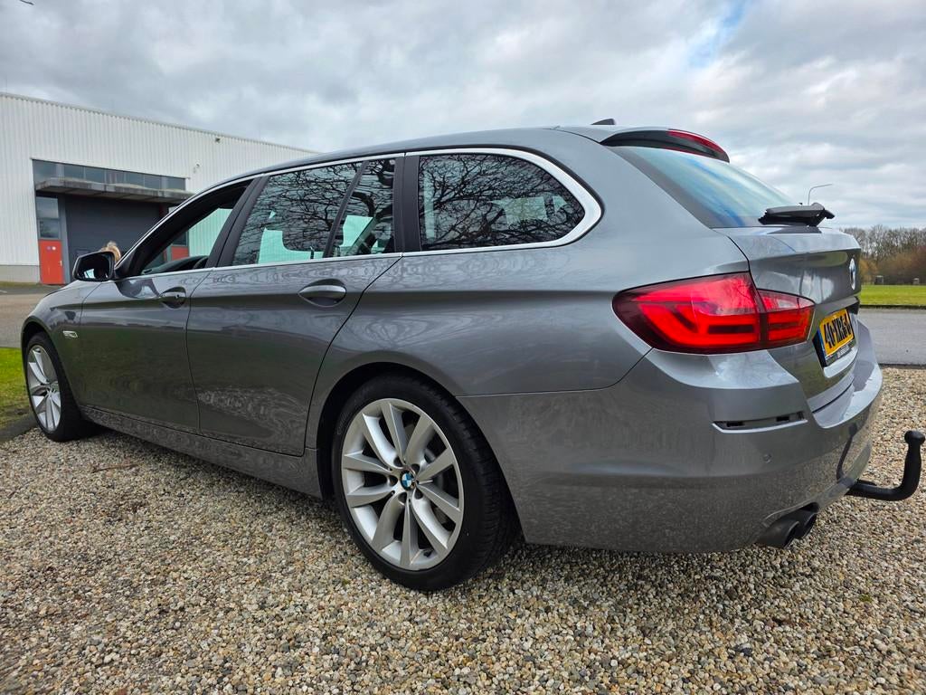 BMW 5-serie Touring 520i Executive LEER/airco/CRUISE/navi, Auto's, BMW, Automaat, Euro 5, Gebruikt, 4 cilinders