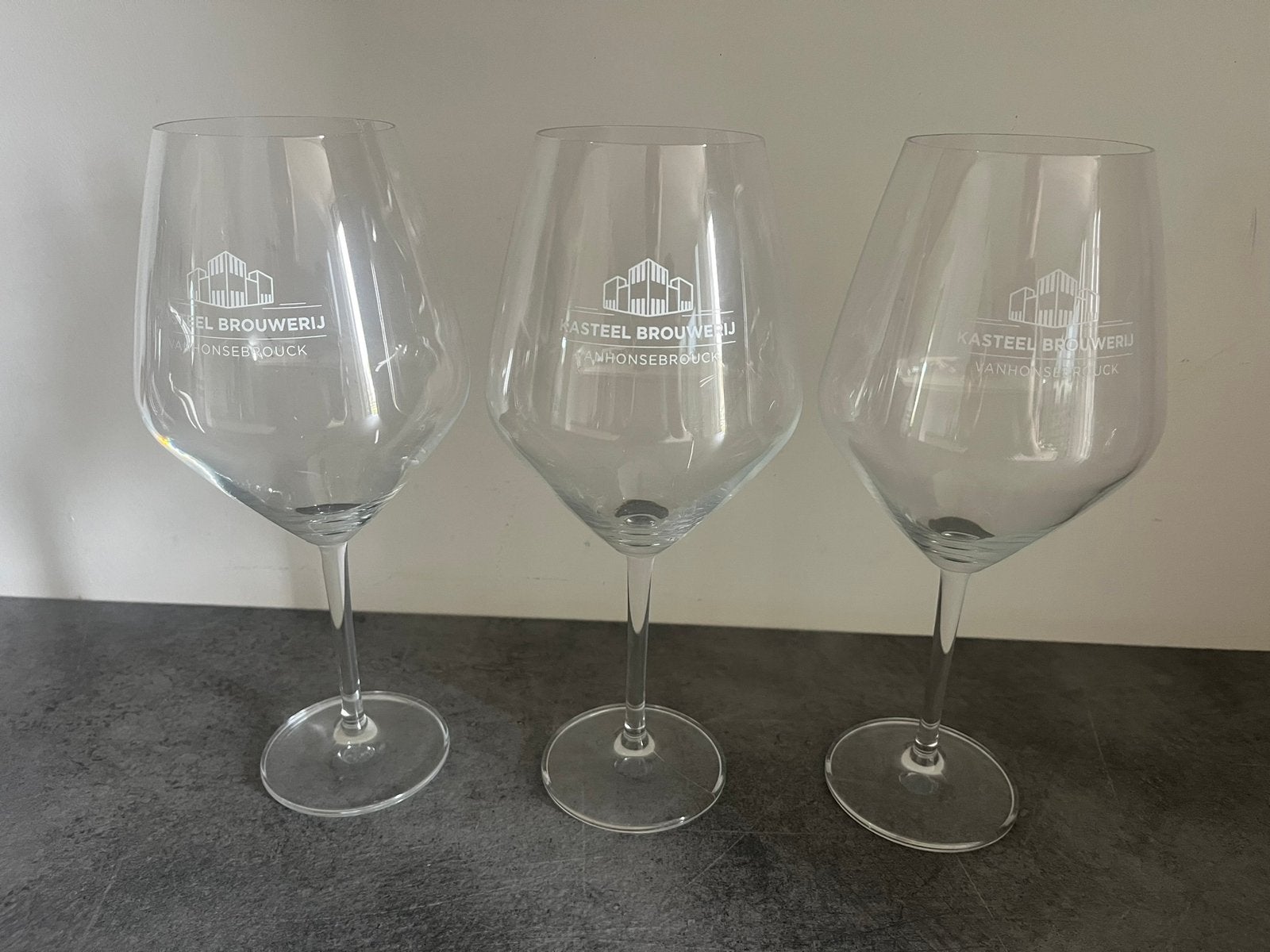 Kasteel brouwerij glazen, Ophalen of Verzenden, Zo goed als nieuw, Bierglas