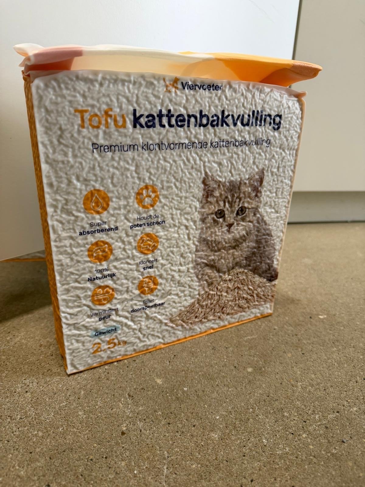 Tofu kattenbakvulling, Dieren en Toebehoren, Ophalen of Verzenden, Nieuw, Gesloten