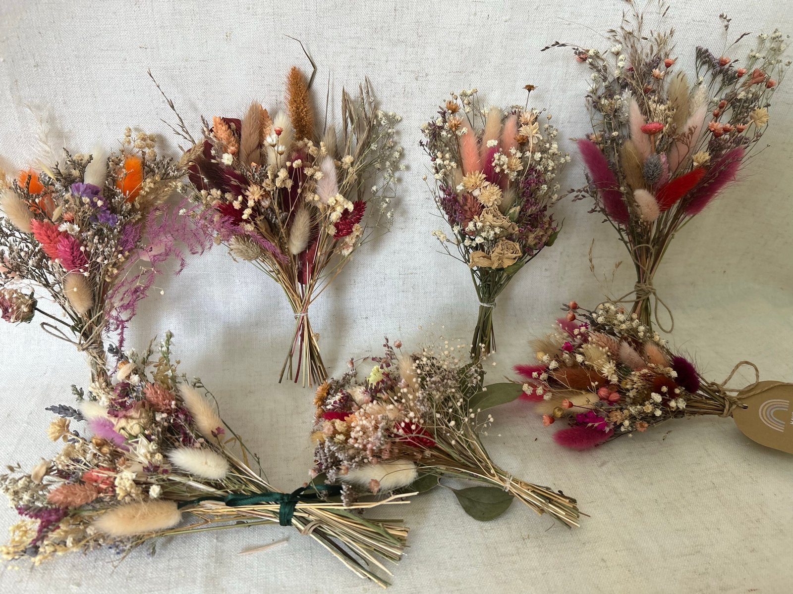 Prachtige corsages met droogbloemen, Meerkleurig, Boho, Nieuw, Ophalen of Verzenden