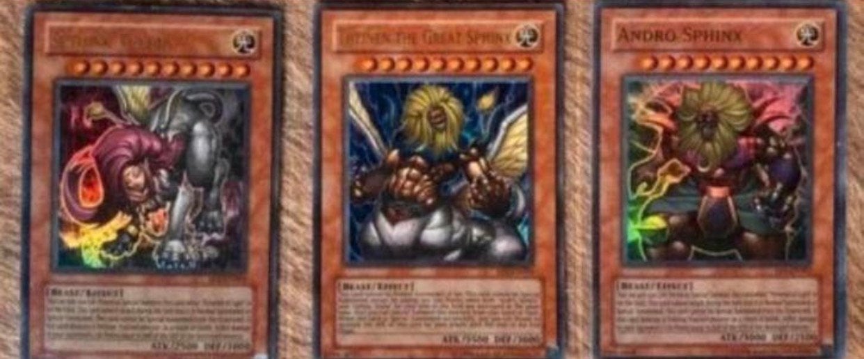 Yu-Gi-Oh! Andro Theinen teleia Sphinx EPI Movie Promo Set !, Ophalen of Verzenden, Zo goed als nieuw, Meerdere kaarten, Foil