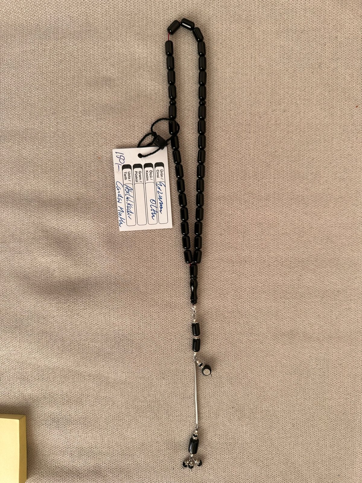 Zwarte Gebedskralen Tasbih - Oltu Steen, Ophalen of Verzenden, Nieuw