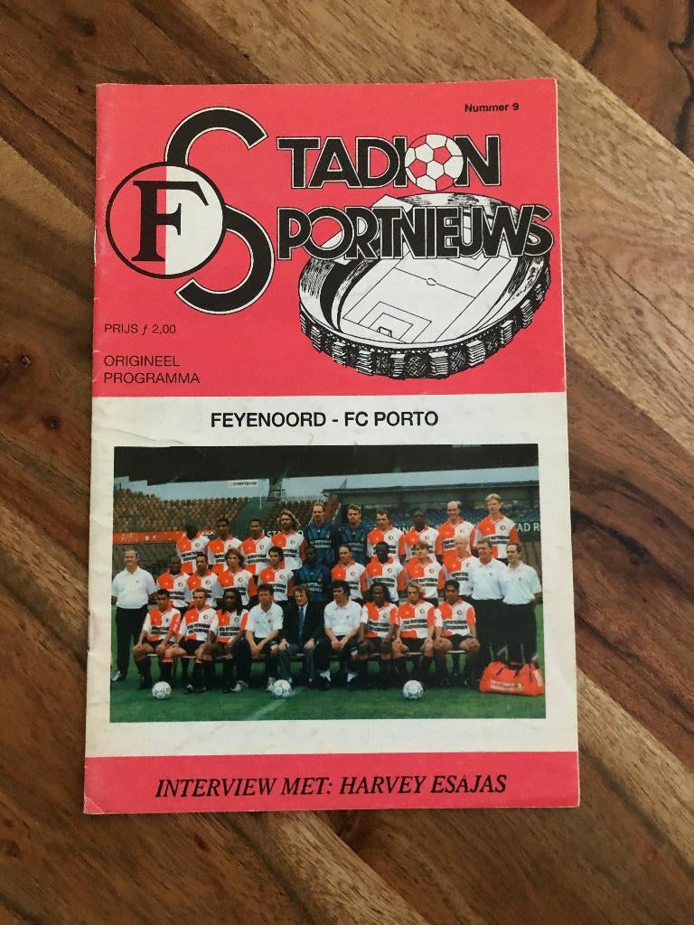 Programma EC1 Feyenoord - Fc Porto 1993-1994, Ophalen of Verzenden, Feyenoord, Boek of Tijdschrift