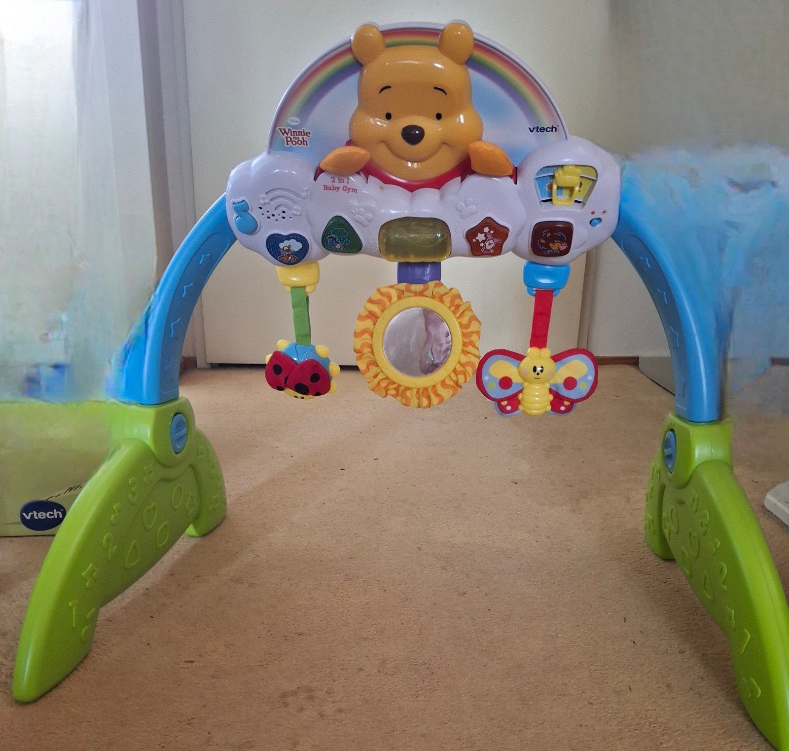 VTech Winnie de Poeh 2-in-1 Baby Gym Speelkleed, Ophalen, Zo goed als nieuw, Babygym, Met licht