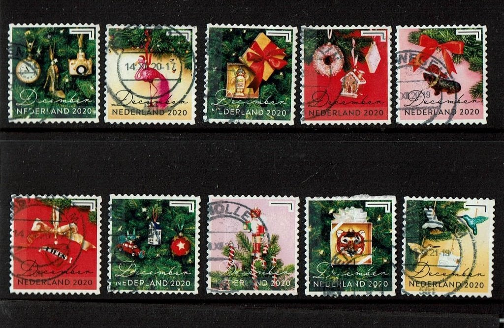 Nederland NVPH 3886-3895 gestempeld 1, Verzenden, Na 1940, Gestempeld