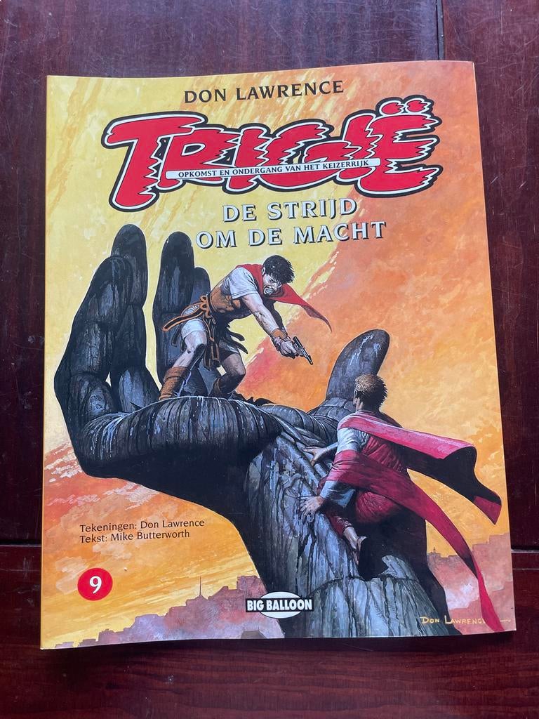 Trigie 9: De Strijd om de Macht - Don Lawrence, Eén stripboek, Ophalen, Zo goed als nieuw