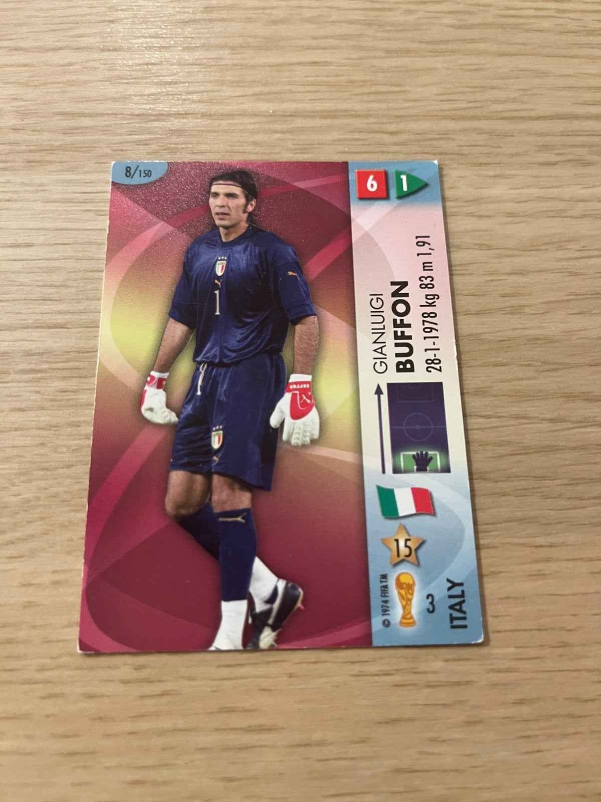 Buffon WK 2006 Panini Italie, Ophalen of Verzenden, Zo goed als nieuw, Sticker