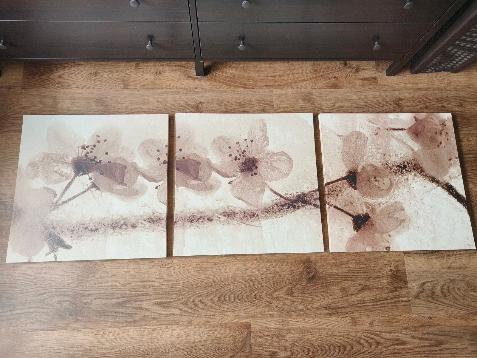 Schilderijen drieluik, Ophalen, 50 tot 75 cm, Schilderij
