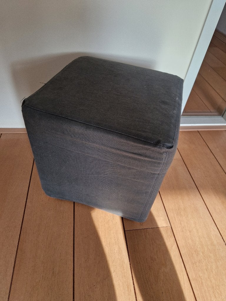 Poef - zitkubus van IkEA, Huis en Inrichting, Ophalen, Minder dan 50 cm, Gebruikt, Vierkant