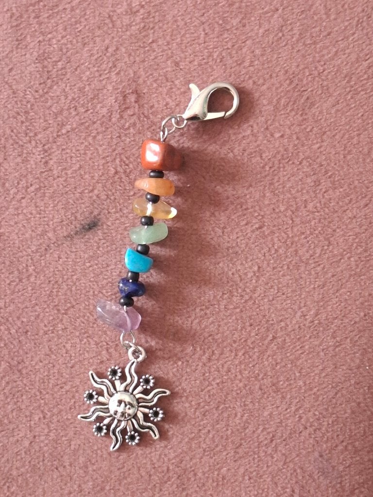 Hanger met natuursteentjes, Ophalen of Verzenden, Zo goed als nieuw, Overige kleuren, Overige materialen