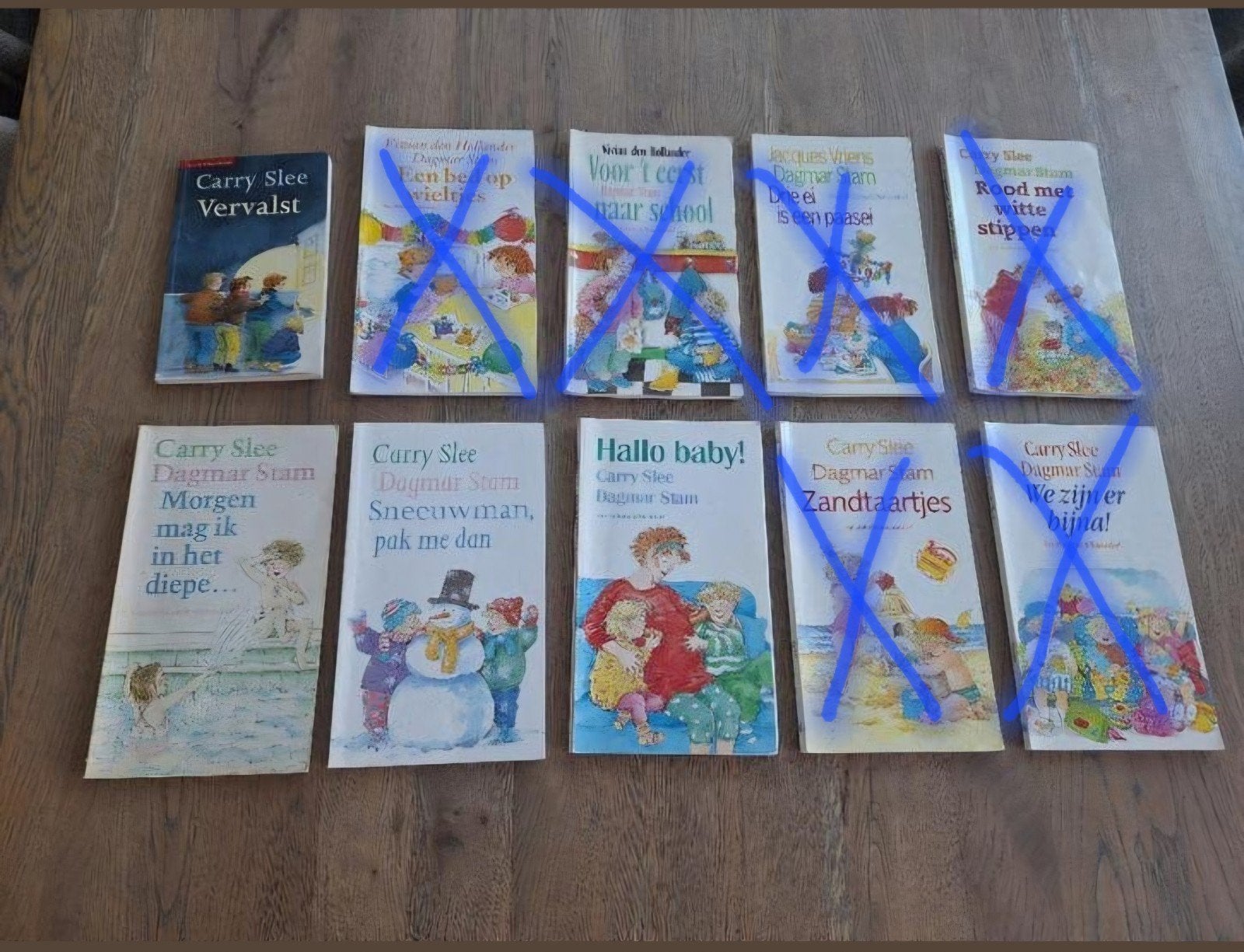 4 delige set kinderboeken Carry Slee/ Dagmar Stam, Ophalen, Gelezen, Carry slee, Fictie algemeen