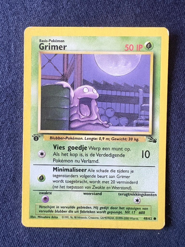 Grimer 1st Edition - Fossil 48/62 - Near Mint, Ophalen of Verzenden, Nieuw