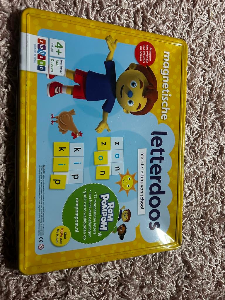 Magnetische Letterdoos RomPomPom - Leer Taal en Lezen, Kinderen en Baby's, Speelgoed | Educatief en Creatief, Ophalen of Verzenden