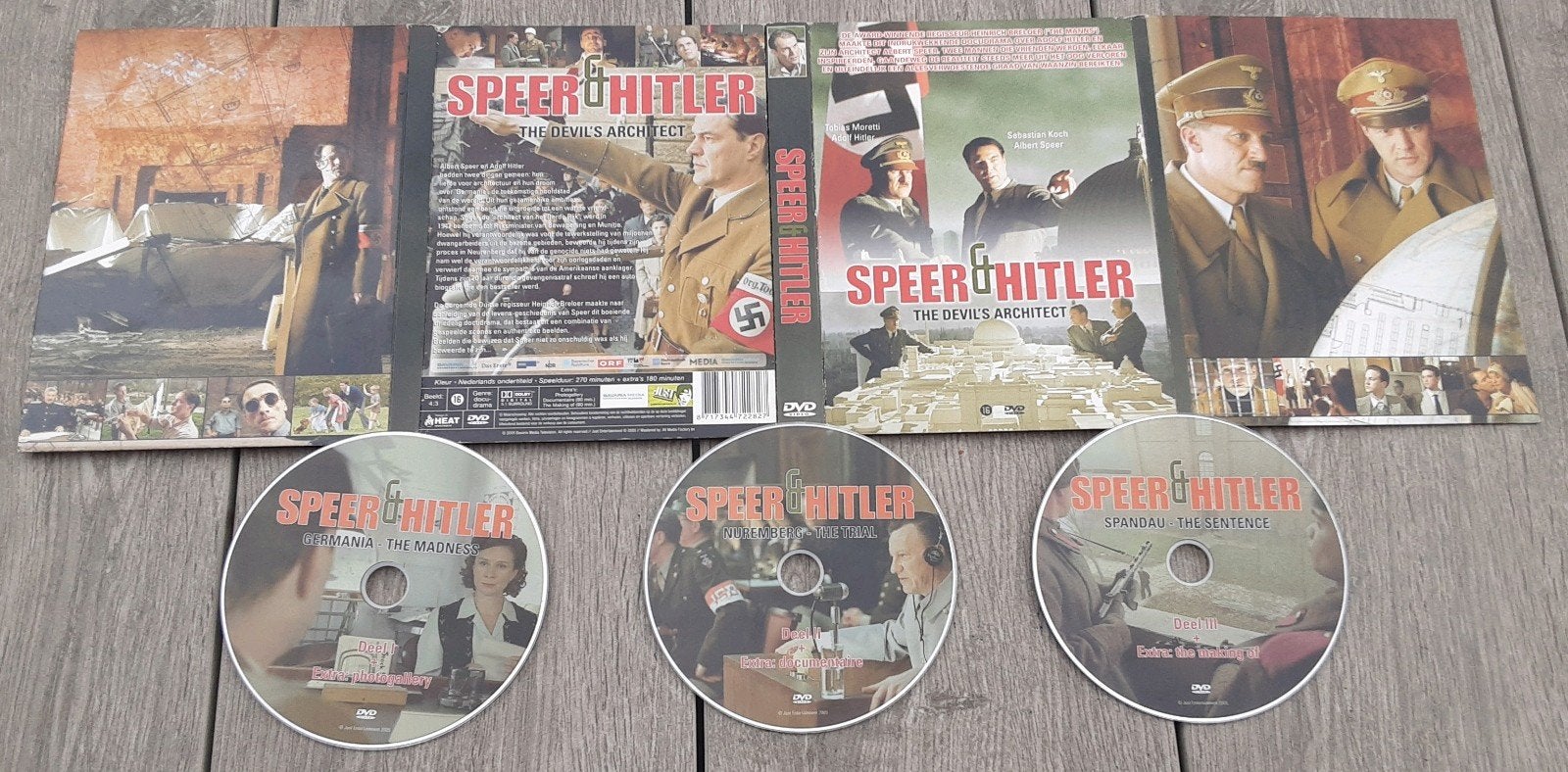 Speer & Hitler: The Devil's Architect deluxe 3 DVD box, Cd's en Dvd's, Engels, Vanaf 16 jaar, Nederlands, Ophalen of Verzenden