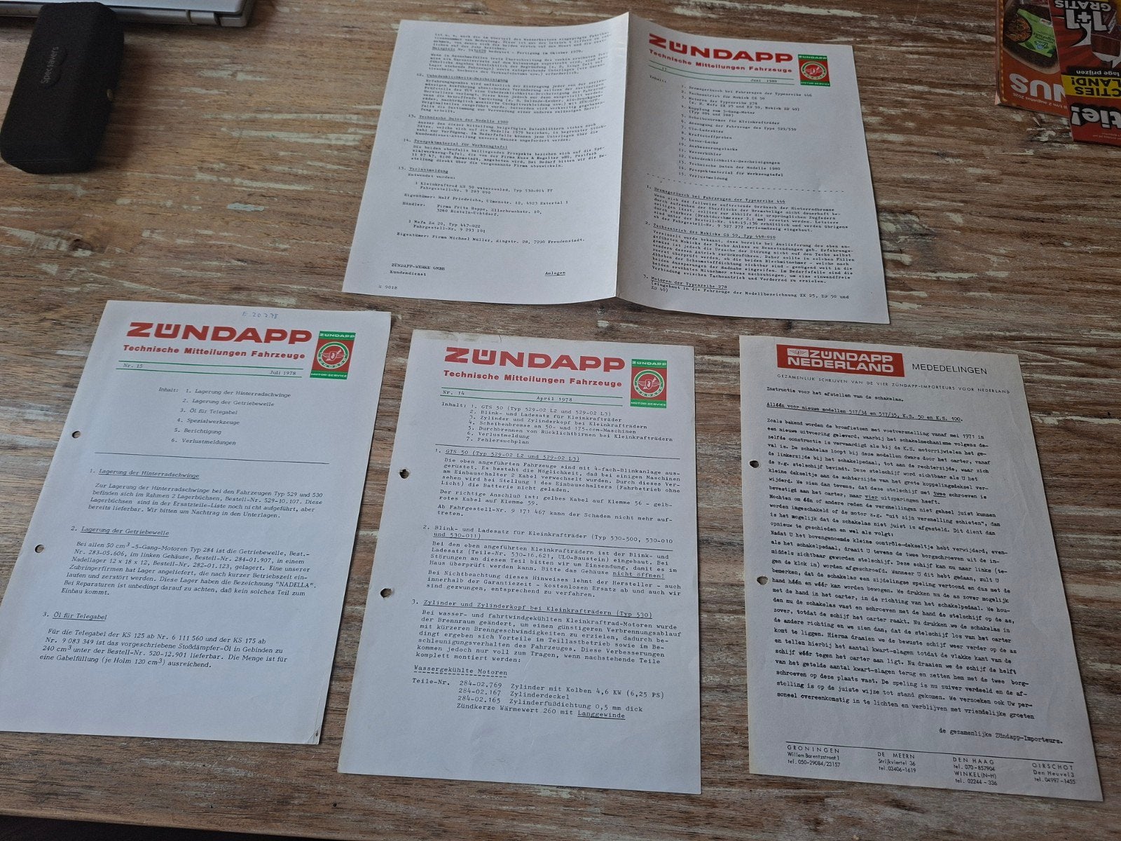 zundapp dealer informatie origineel, Fietsen en Brommers, Ophalen of Verzenden