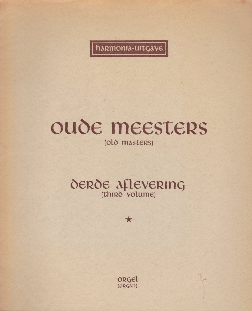 OUDE MEESTERS - DERDE AFLEVERING, Muziek en Instrumenten, Bladmuziek, Ophalen of Verzenden, Gebruikt, Artiest of Componist, Populair