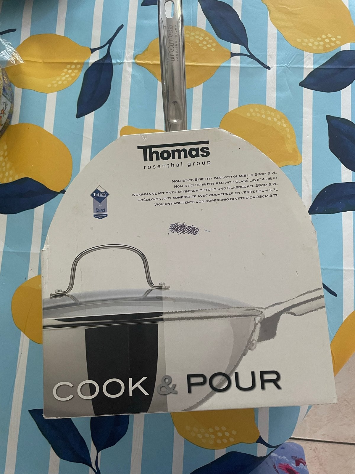 Thomas Rosenthal Cook & Pour Wokpan 28cm 3.7L, Huis en Inrichting, Keuken | Potten en Pannen, Inductieplaat, Nieuw, Ophalen of Verzenden