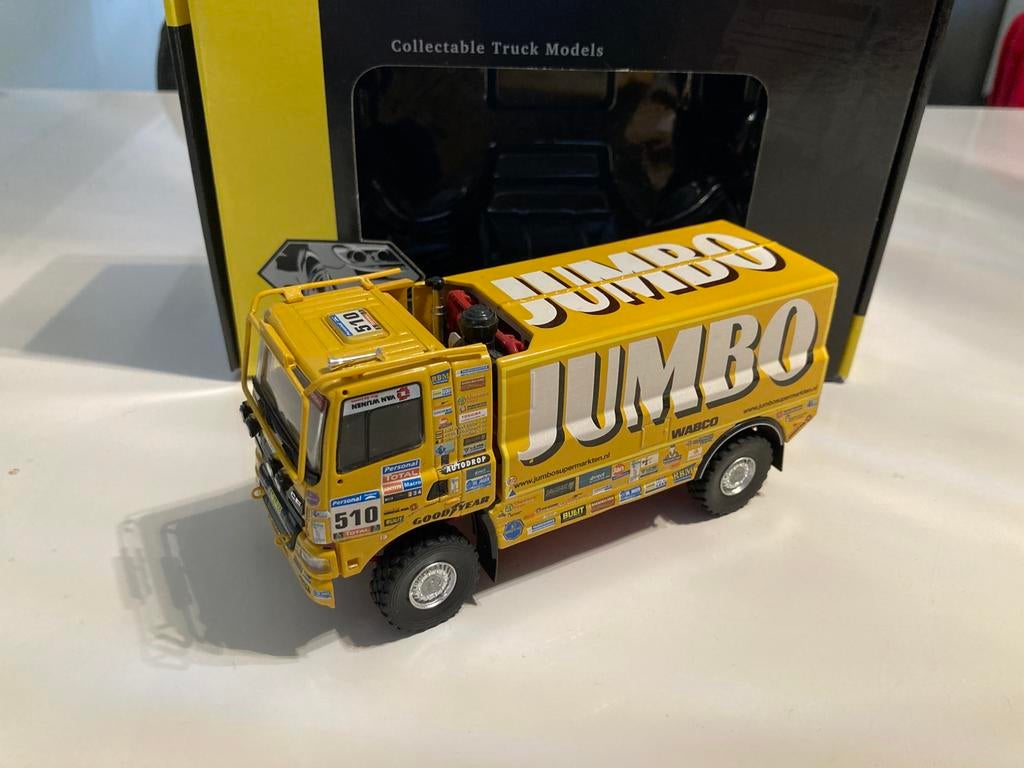 Dakar truck 1:50 frits van eerd jumbo diamondlabel, Ophalen of Verzenden, Nieuw, Bus of Vrachtwagen