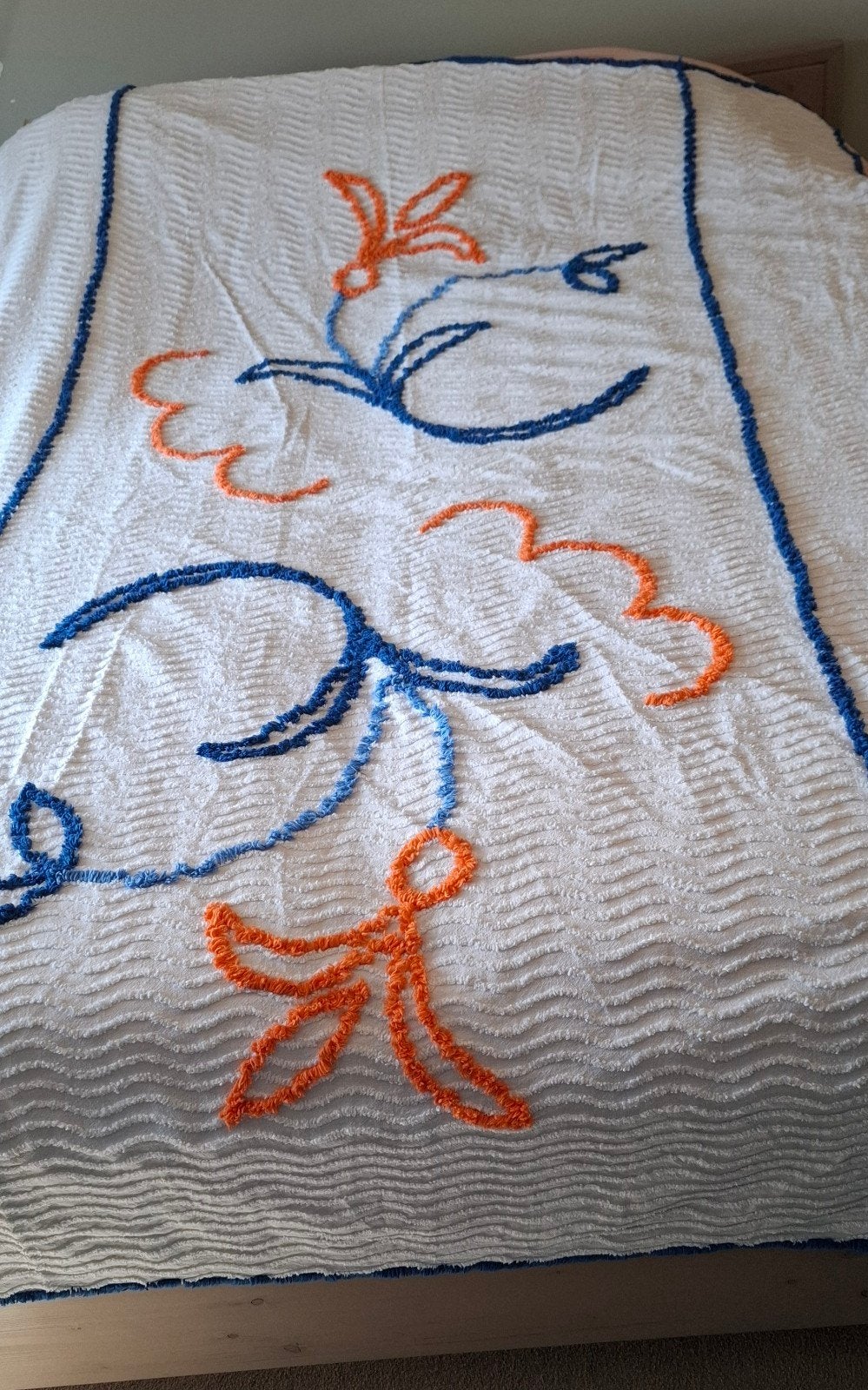 Vintage Sprei, Ophalen of Verzenden, Gebruikt, Tweepersoons, Overige typen