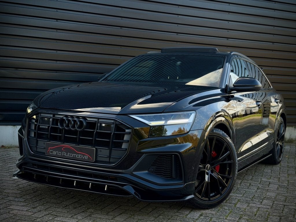 Audi Q8 55 TFSI e Quattro S-LINE PANO|HUD|B&O|SOFTCLOSE|LUCH, Auto's, Dealer onderhouden, Gebruikt, 2995 cc, Q8