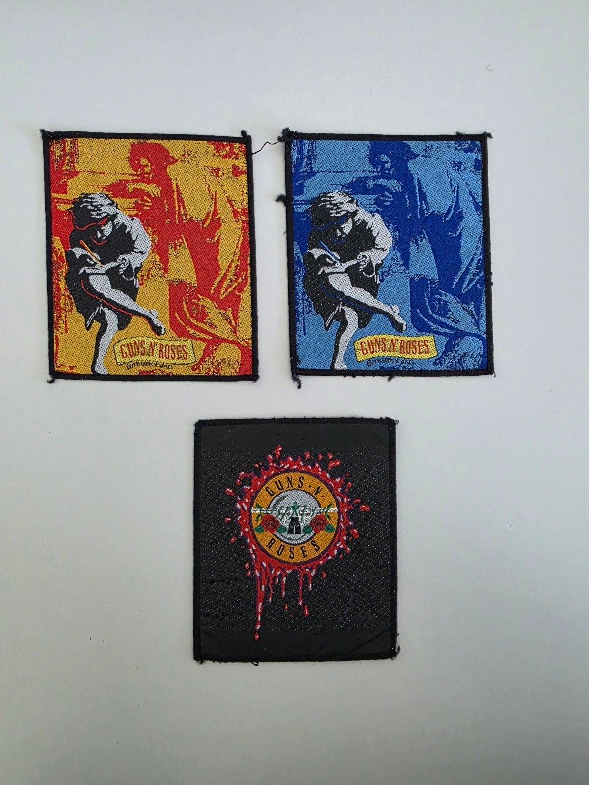 Guns N' Roses Patches 1991, Ophalen of Verzenden, Gebruikt, Meerdere stickers