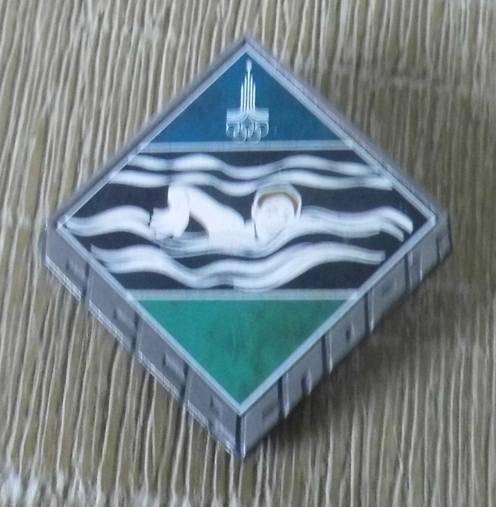 Speld Olympische Spelen Moskou 1980 - CCCP Sport, Verzamelen, Verzenden, Gebruikt, Sport, Speldje of Pin
