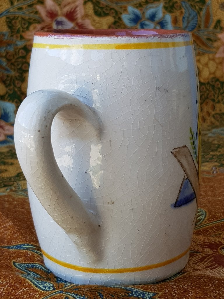 Mooie zeldzame antieke Engelse vrijmetselaars beker 13 cm., Ophalen of Verzenden