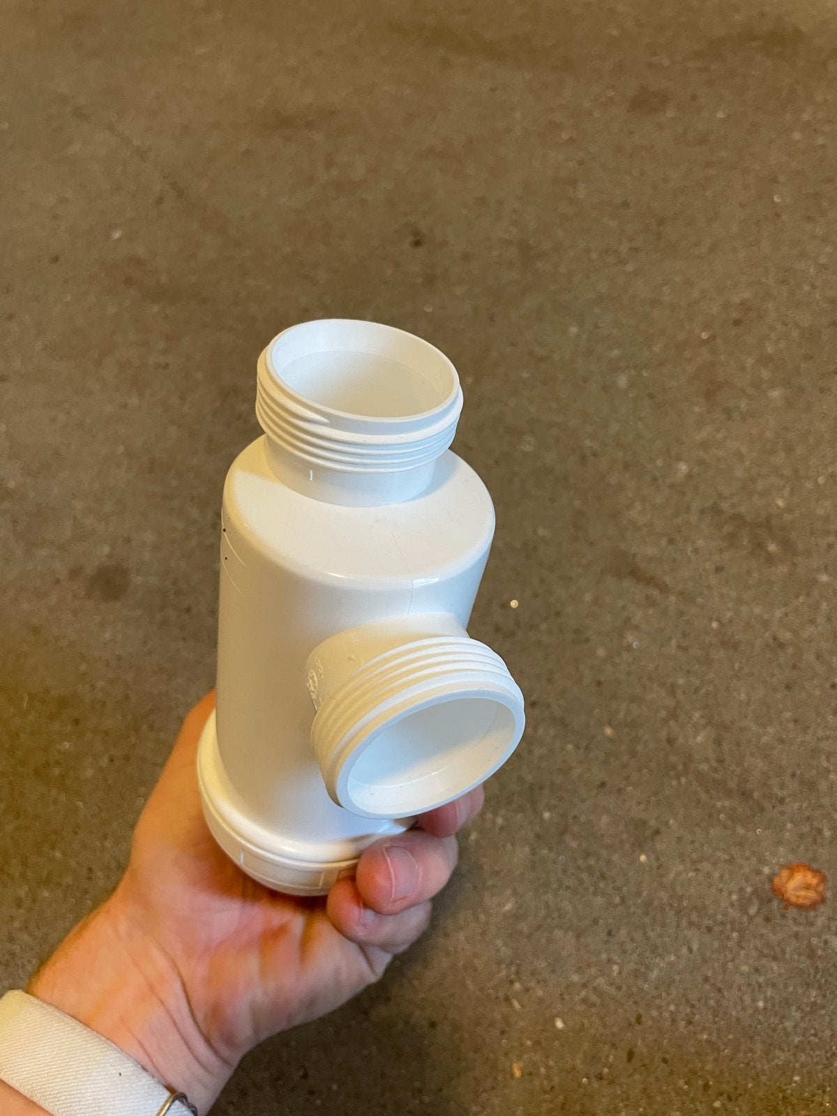Witte PVC Sifon / Zwanenhals voor Afvoer, Ophalen, Afvoer, Pvc, Nieuw