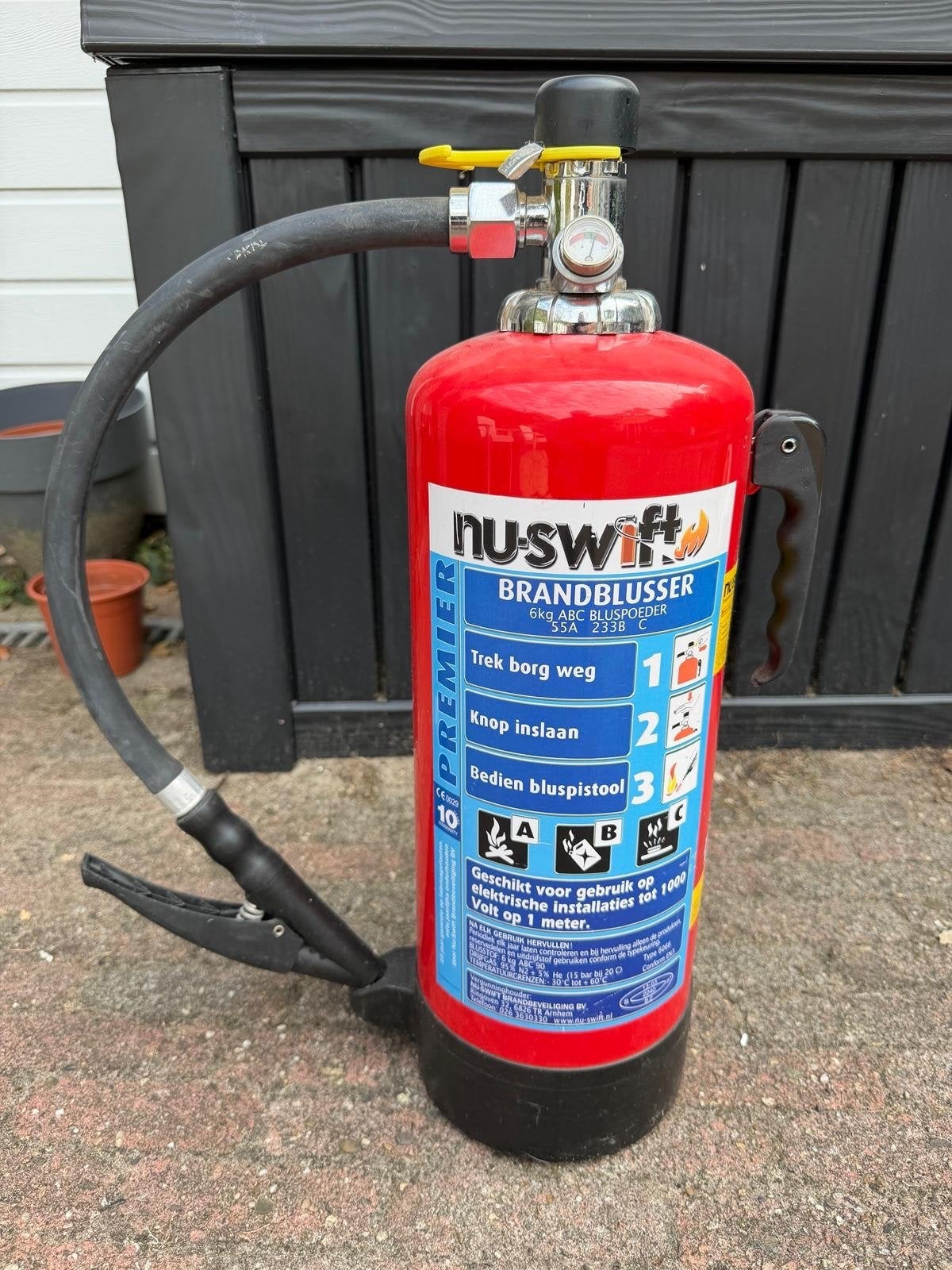Nu-Swift Brandblusser 6kg ABC bluspoeder, Ophalen, Nieuw, Brandblusser