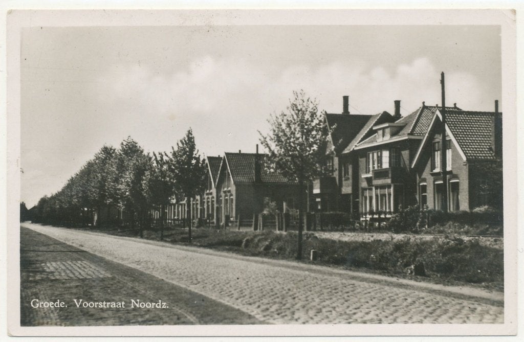 Groede - Voorstraat Noordz., Ophalen of Verzenden, Voor 1920, Gelopen, Zeeland