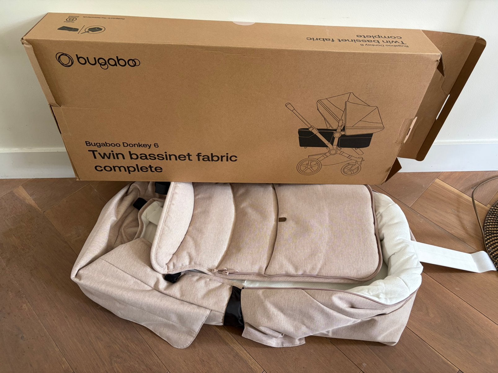 Bugaboo Donkey 6 Twin bassinet fabric complete, Ophalen of Verzenden, Nieuw, Bugaboo