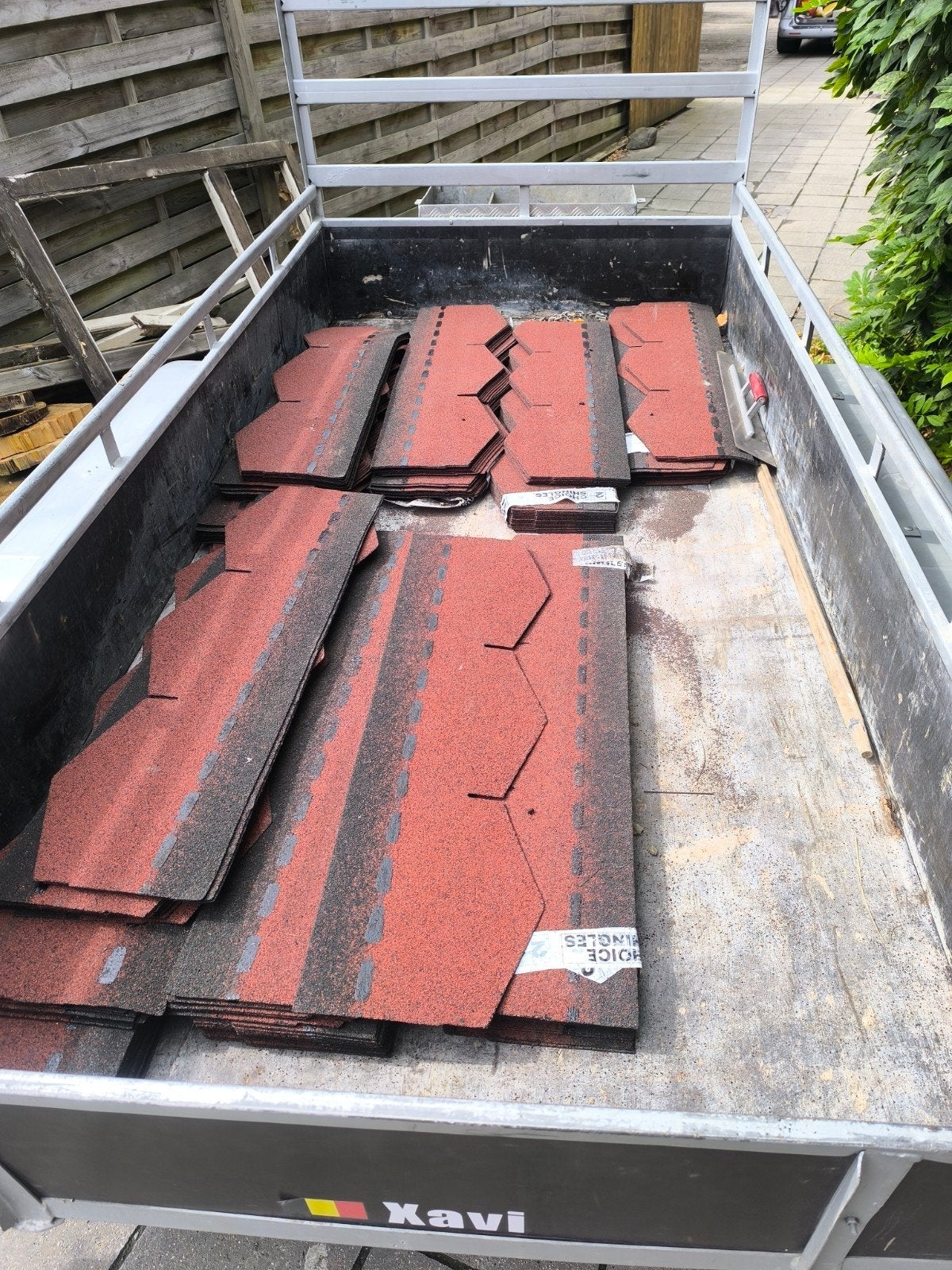 Rode dakshingles voor tuinhuis of overkapping, Ophalen, Nieuw