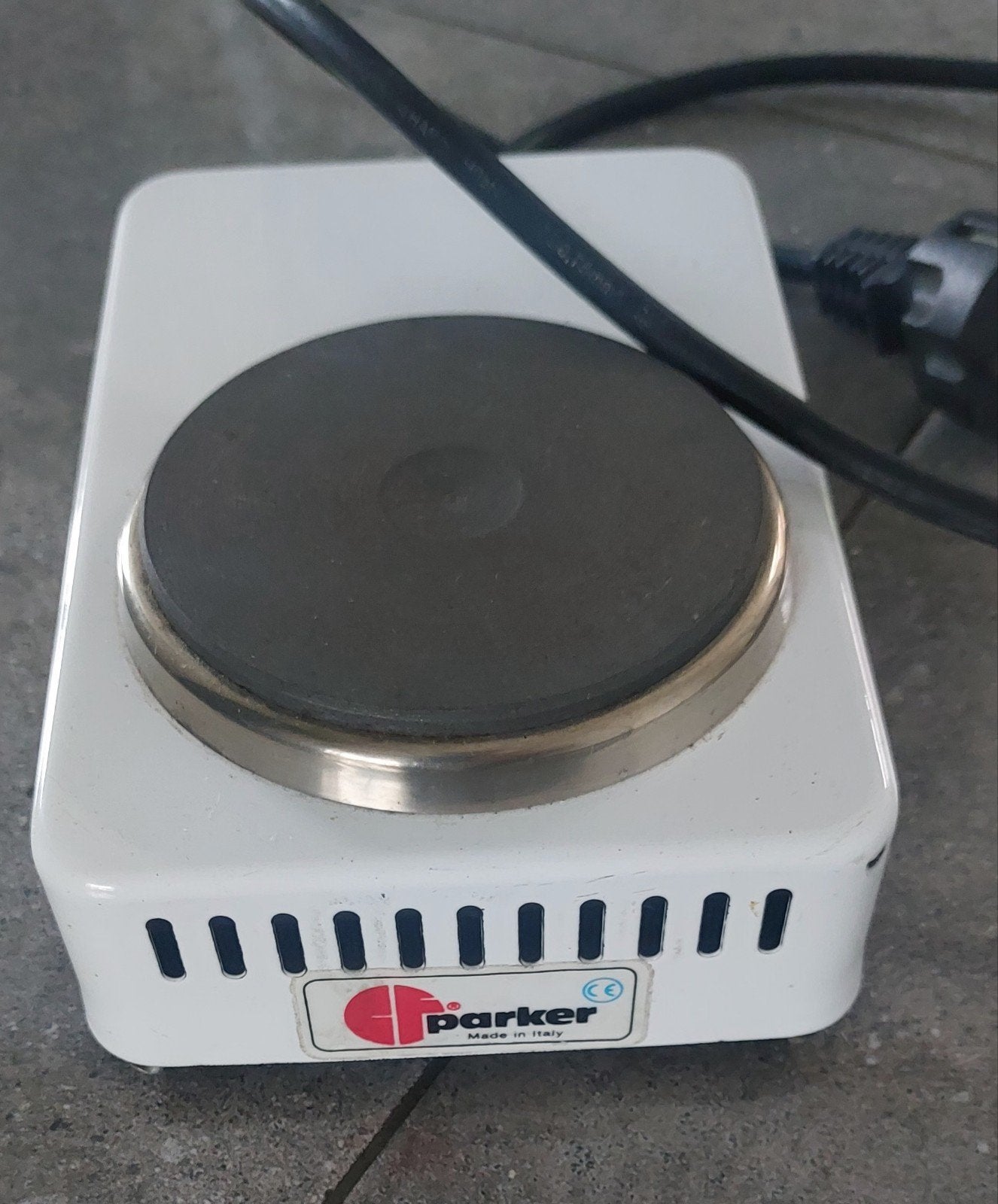 Parker 1 pits kooktoestel 450 watt , 230 volt, Caravans en Kamperen, Ophalen of Verzenden, Zo goed als nieuw