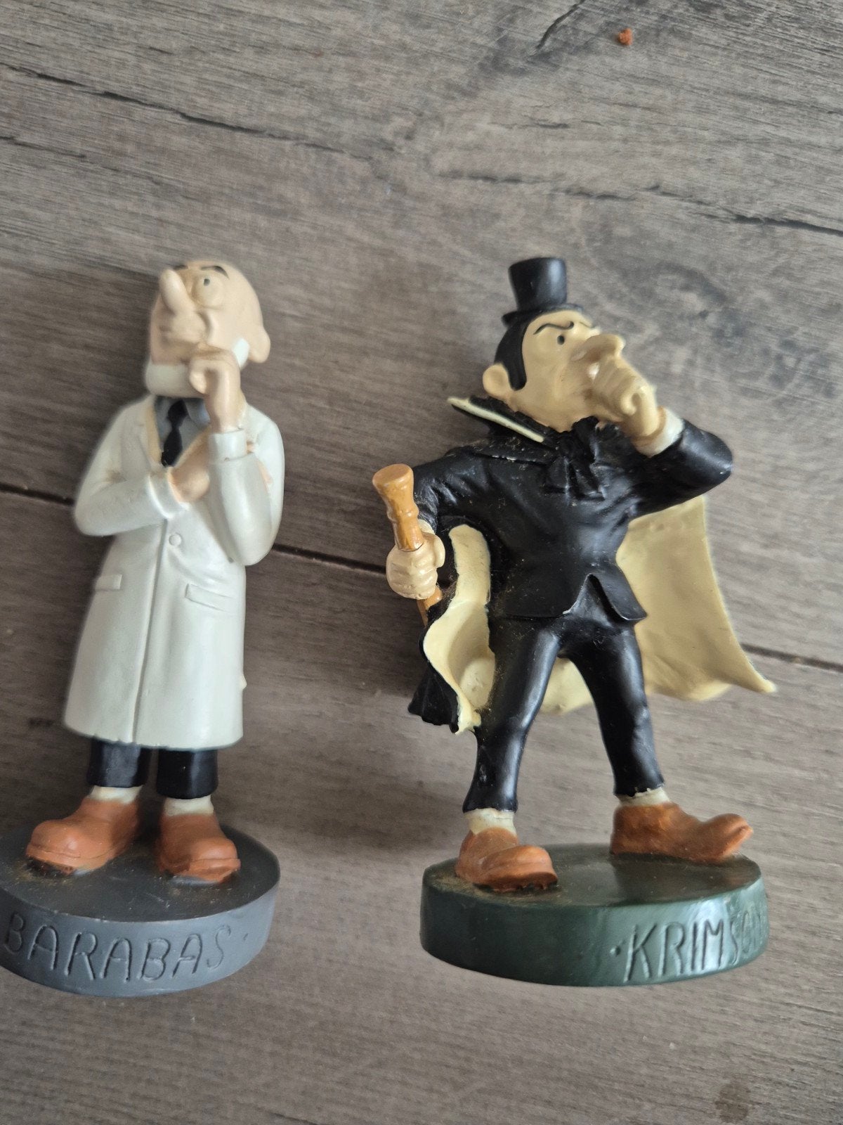 Suske en Wiske beeldjes: Barabas, Krimson, Vandersteen, Verzamelen, Ophalen of Verzenden, Gebruikt