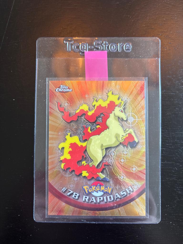 Pokémon Rapidash Topps Chrome #78 Foil Kaart, Ophalen, Zo goed als nieuw, Losse kaart, Foil