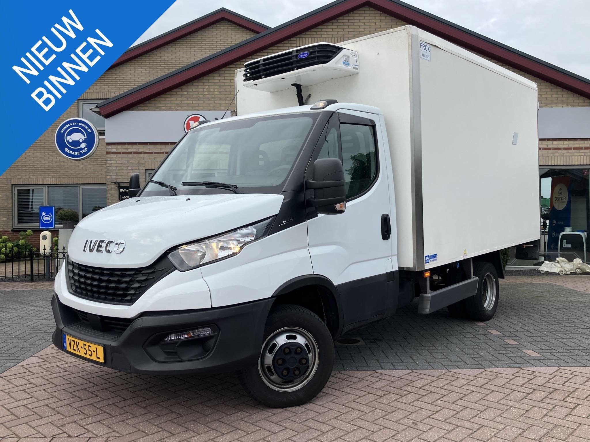 Iveco Daily 35C14H 2.3 345 | Koelwagen | Carrier | Handel/Ex, Auto's, Gebruikt, Euro 6, Iveco, Wit