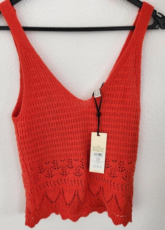 Topje, maat 38, kleur koraalrood, merk love & roses, Maat 38/40 (M), Love & roses, Nieuw, Ophalen of Verzenden