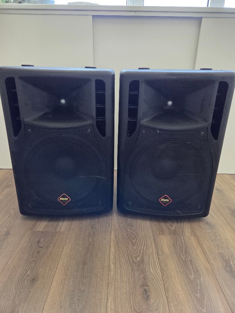 Alecto PAS-215A speakerset (incl. bekabeling), Gebruikt, Speakerset, AUX-ingang, Ophalen