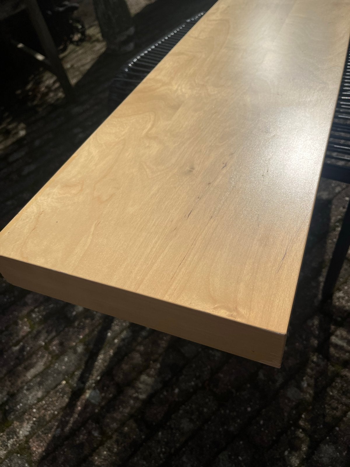 IKEA schap - Lichtbruin houten wandplank, Ophalen, Gebruikt