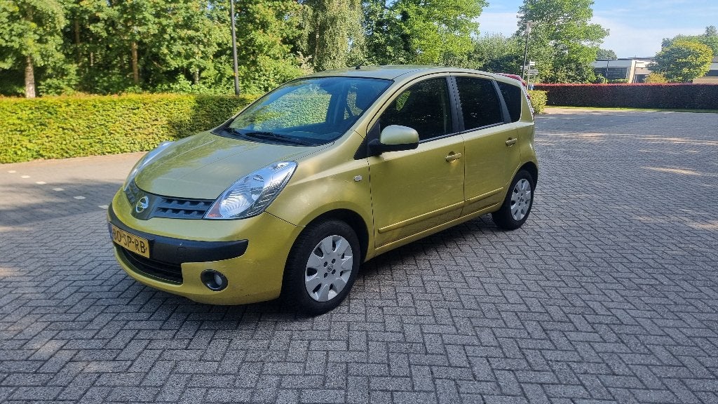 Nissan Note 1.6 16V 2006 Apk 07-2027 Clima 152 Dkm NAP, Voorwielaandrijving, 4 cilinders, 49 €/maand, Bedrijf