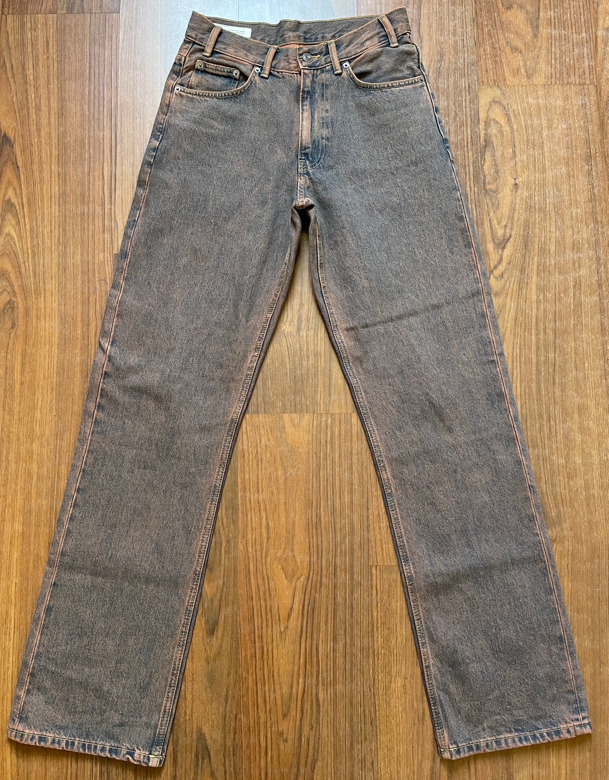 Straight leg jeans grijs met roze gloed, Zara, 36, Ophalen of Verzenden, Zo goed als nieuw, Overige kleuren