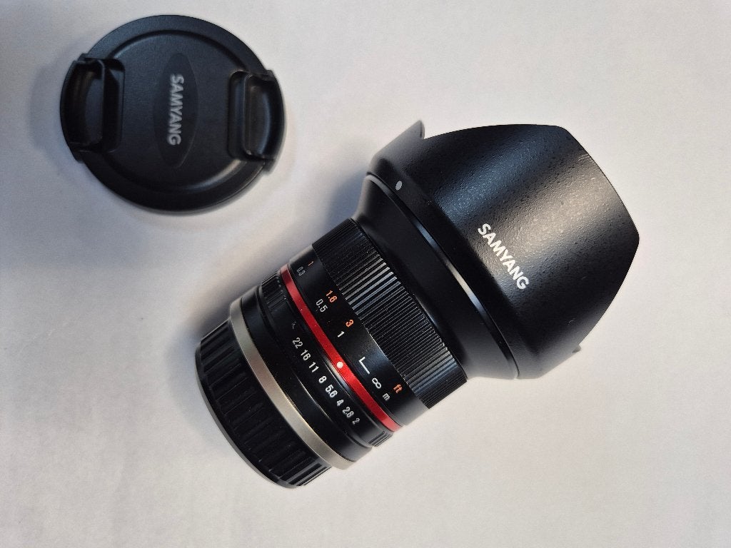 Samyang 12mm f/2 voor Sony E, Audio, Tv en Foto, Fotografie | Lenzen en Objectieven, Ophalen of Verzenden, Zo goed als nieuw, Groothoeklens